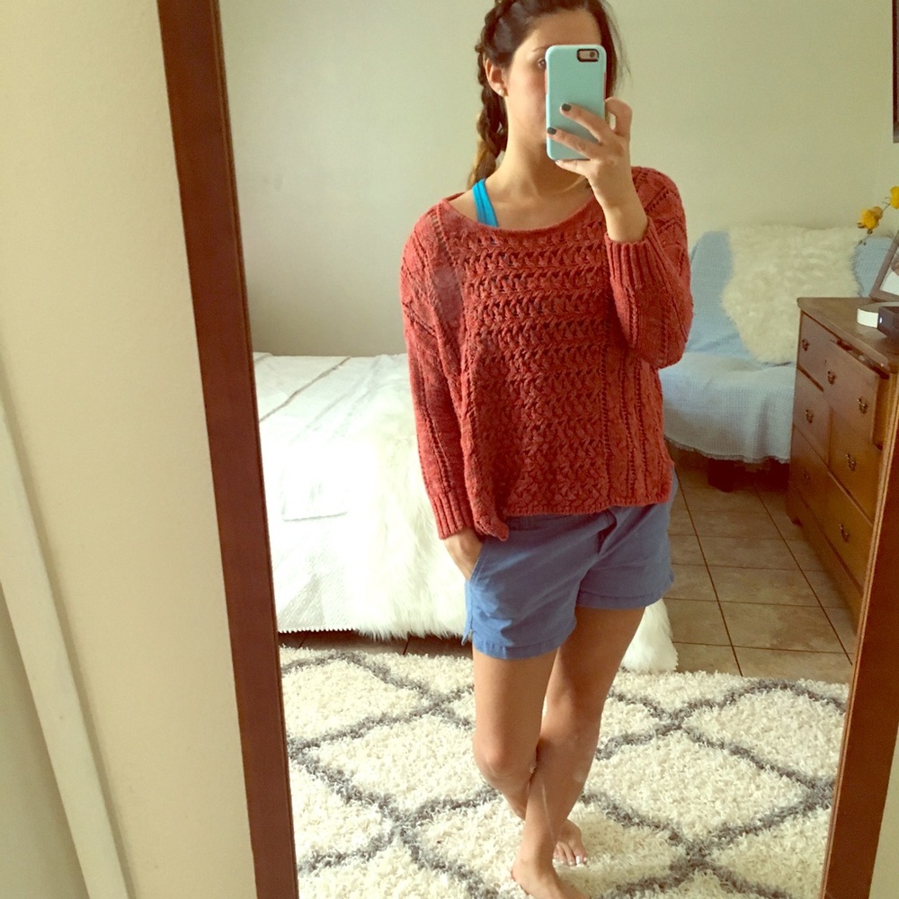 Over the shoulder sweater